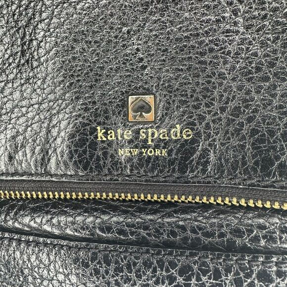 Kate Spade Mini Carmen Southport Avenue Satchel Bag Black Pebble 10x8 - Picture 2 of 6